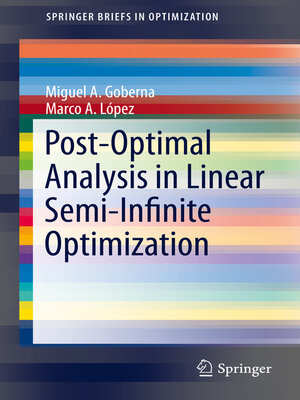 cover image of Post-Optimal Analysis in Linear Semi-Infinite Optimization